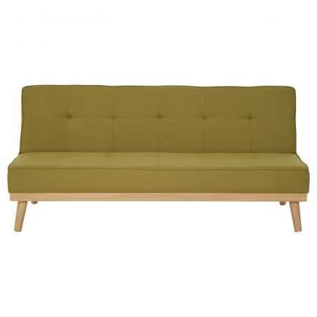 Stockholm Lime Green 3 Seat Sofa Bed Designer Furniture Smithers of Stamford £691.00 