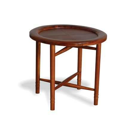 British Colonial Leather Side Table Smithers Archives Smithers of Stamford £227.00 