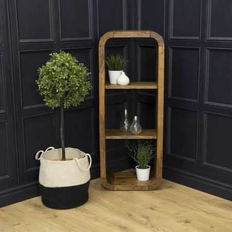 Stockholm Natural Curved Shelf Unit Designer Furniture Smithers of Stamford £440.00 Store UK, US, EU, AE,BE,CA,DK,FR,DE,IE,IT...