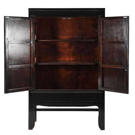 19th Century Chinese Cabinet Black Antique Furniture  £900.00 