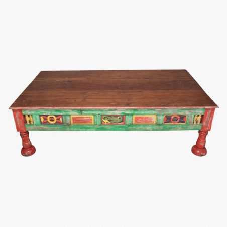 Colourful Antique Hand Carved Coffee Table Antiques Smithers of Stamford £1,960.00 