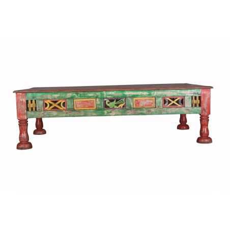 Colourful Antique Hand Carved Coffee Table Antiques Smithers of Stamford £1,960.00 