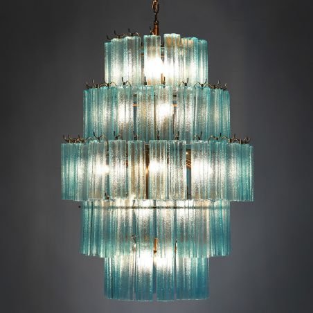 Blue Glass Tiered Chandelier Lighting Smithers of Stamford £1,421.00 Store UK, US, EU, AE,BE,CA,DK,FR,DE,IE,IT,MT,NL,NO,ES,SE...