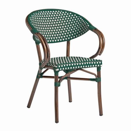 Luigi Stacking Outdoor Armchair, Green, Blue, Black Garden Smithers of Stamford £199.00 