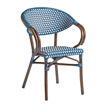 Luigi Stacking Outdoor Armchair, Green, Blue, Black Garden Smithers of Stamford £199.00 