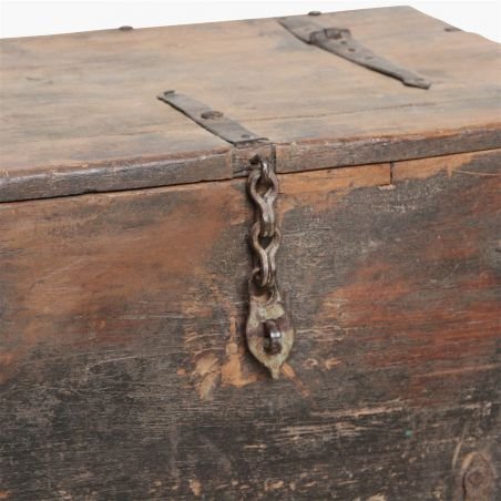 Black Patina Teak Wood Storage Trunk Chest Recycled Furniture Smithers of Stamford £546.00 