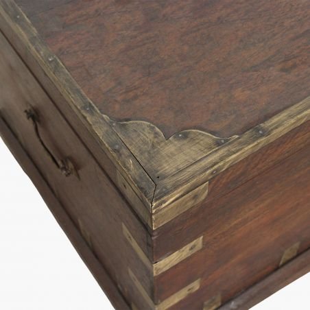 Antique Brass Edge Storage Trunk Chest Recycled Furniture Smithers of Stamford £599.00 