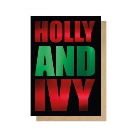 Holly and Ivy Christmas Card Christmas  £3.00 