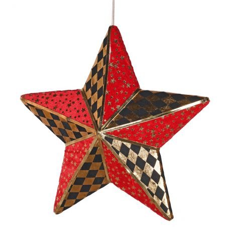 Chequered Star Bauble Baubles  £18.00 Store UK, US, EU, AE,BE,CA,DK,FR,DE,IE,IT,MT,NL,NO,ES,SEChequered Star Bauble -50% £18....