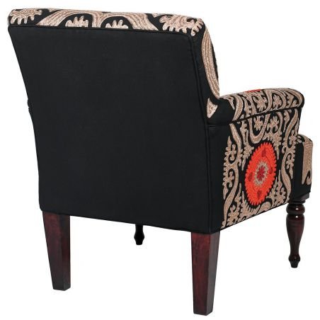 Folk Pattern Embroidered Armchair Designer Furniture Smithers of Stamford £975.00 