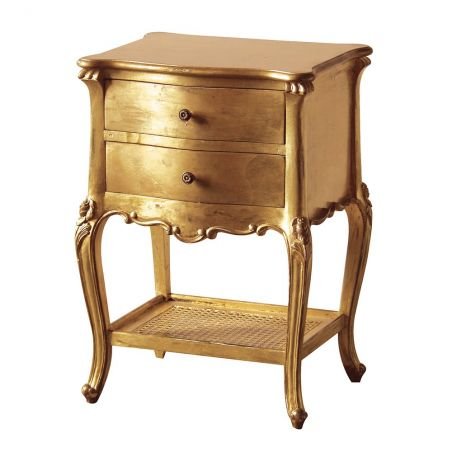 French Style Boudoir Louis XV Gold Bedside Table Chest of Drawers Smithers of Stamford £445.00 