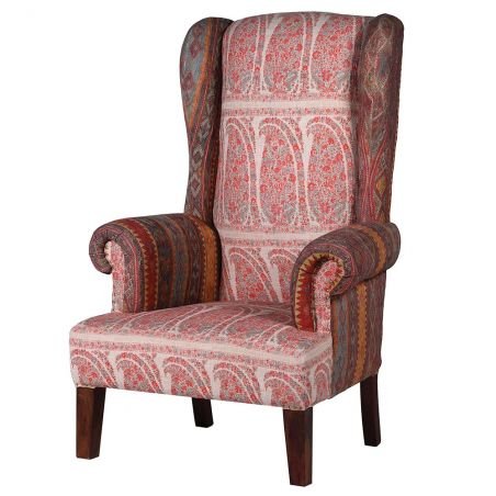 Paisley Pattern Tall Accent Armchair Designer Furniture Smithers of Stamford £1,200.00 Store UK, US, EU, AE,BE,CA,DK,FR,DE,IE...