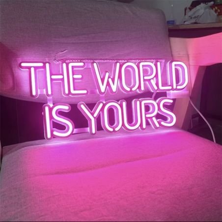 The World IS Yours Neon Sign Signs Smithers of Stamford £110.00 Store UK, US, EU, AE,BE,CA,DK,FR,DE,IE,IT,MT,NL,NO,ES,SEThe W...