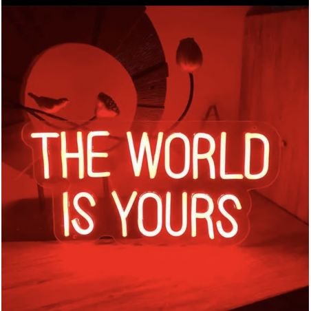 The World IS Yours Neon Sign Signs Smithers of Stamford £110.00 Store UK, US, EU, AE,BE,CA,DK,FR,DE,IE,IT,MT,NL,NO,ES,SEThe W...