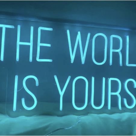 The World IS Yours Neon Sign Signs Smithers of Stamford £110.00 Store UK, US, EU, AE,BE,CA,DK,FR,DE,IE,IT,MT,NL,NO,ES,SEThe W...