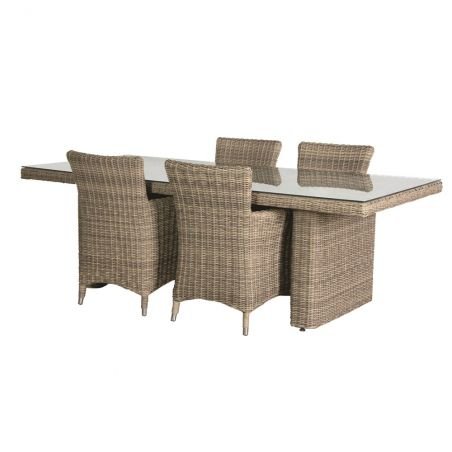 Sorrento Natural Rattan Garden Furniture Set Garden Furniture  £1,036.00 