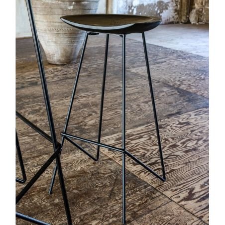 Loft Black Wood Bar Stools Industrial Furniture Smithers of Stamford £306.00 