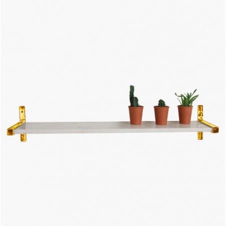 Marble Wall Shelf with Gold Brackets This And That Smithers of Stamford £160.00 Store UK, US, EU, AE,BE,CA,DK,FR,DE,IE,IT,MT,...