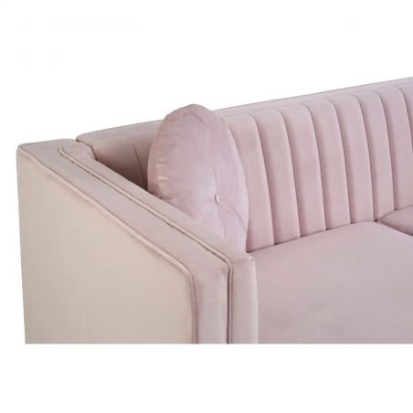 Pink Velvet Shell Backed Sofa Designer Furniture Smithers of Stamford £950.00 Store UK, US, EU, AE,BE,CA,DK,FR,DE,IE,IT,MT,NL...