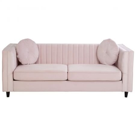 Pink Velvet Shell Backed Sofa Designer Furniture Smithers of Stamford £950.00 Store UK, US, EU, AE,BE,CA,DK,FR,DE,IE,IT,MT,NL...