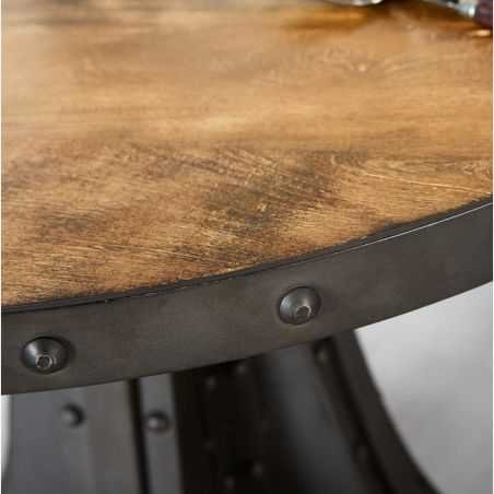 Leyland Round Industrial Table Dining Tables Smithers of Stamford £715.00 