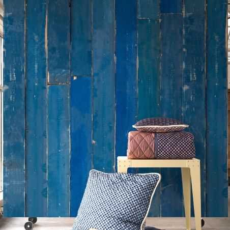 Blue Scrap Wood Distressed Wallpaper Wallpaper  £275.00 Store UK, US, EU, AE,BE,CA,DK,FR,DE,IE,IT,MT,NL,NO,ES,SEBlue Scrap Wo...