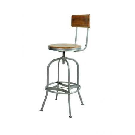 Vintage Swivel Bar Stool With Backs Industrial Furniture Smithers of Stamford £356.00 Store UK, US, EU, AE,BE,CA,DK,FR,DE,IE,...