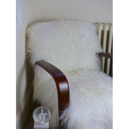 Mongolian Sheepskin Chair Money For Nothing BBC Smithers of Stamford £2,437.50 