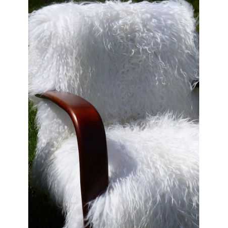 Mongolian Sheepskin Chair Money For Nothing BBC Smithers of Stamford £2,437.50 