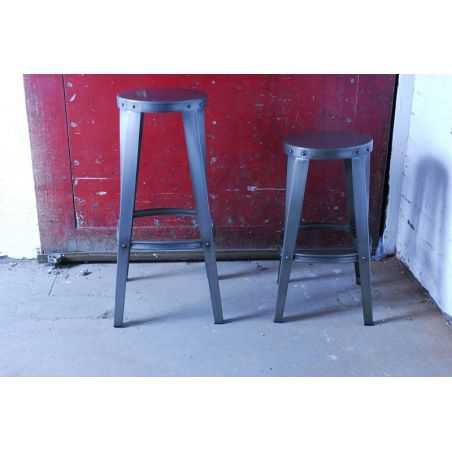 Vintage Industrial Style Stool Industrial Furniture Smithers of Stamford £186.00 