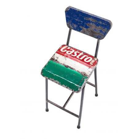 Castrol Oil Drum Dining Chair Man Cave Furniture & Decor Smithers of Stamford £261.00 