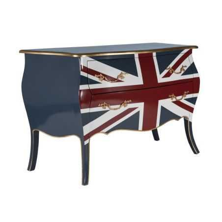 Union Jack Bombe Chest Sideboard Cabinets & Sideboards Smithers of Stamford £1,810.00 Store UK, US, EU, AE,BE,CA,DK,FR,DE,IE,...