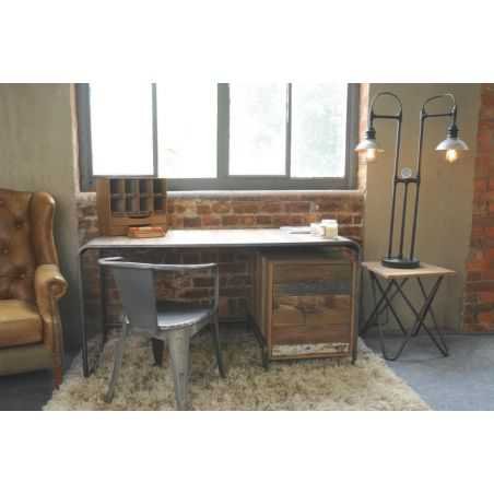 Reclaimed Wood Computer Desk Office Smithers of Stamford £1,166.