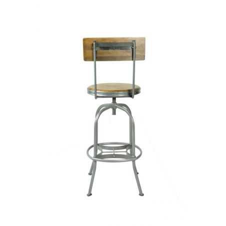 Vintage Swivel Bar Stool With Backs Industrial Furniture Smithers of Stamford £356.00 Store UK, US, EU, AE,BE,CA,DK,FR,DE,IE,...