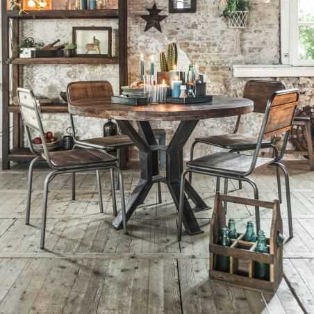 Factory Reclaimed Wood Dining Table Dining Tables Smithers of Stamford £1,050.00 