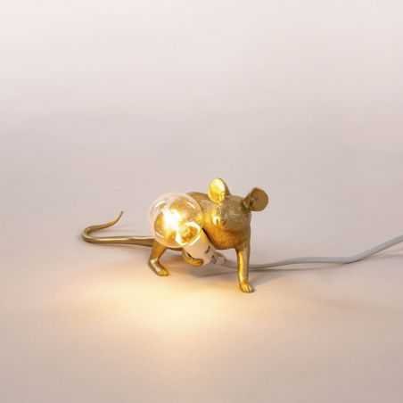 Gold Mouse Lamp Seletti Seletti £85.00 Store UK, US, EU, AE,BE,CA,DK,FR,DE,IE,IT,MT,NL,NO,ES,SEGold Mouse Lamp product_reduct...