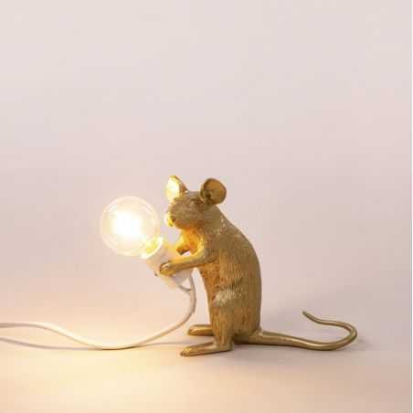 Gold Mouse Lamp Seletti Seletti £85.00 Store UK, US, EU, AE,BE,CA,DK,FR,DE,IE,IT,MT,NL,NO,ES,SEGold Mouse Lamp product_reduct...