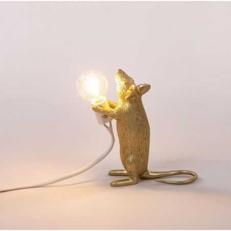 Gold Mouse Lamp Seletti Seletti £85.00 Store UK, US, EU, AE,BE,CA,DK,FR,DE,IE,IT,MT,NL,NO,ES,SEGold Mouse Lamp product_reduct...